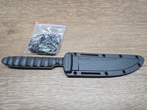 Cold Steel Bowie Spike Fixed Knife 4" 4116 Steel Blade Black Griv-Ex Handle - Picture 7 of 12