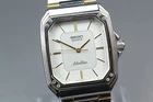 Vintage 1983 Near MINT SEIKO Silver Wave 6030-5630 Quartz Men's Watch From JAPAN