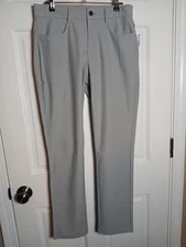 Mens Gray 29x30 Old Navy Slim Pants Tech Hybrid built-in flex
