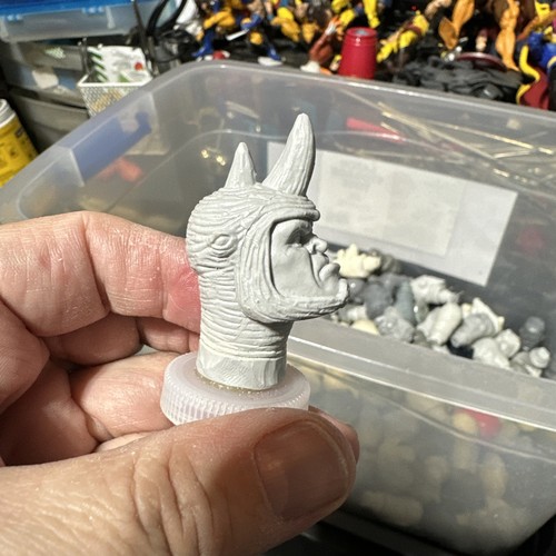Mego FTC Zica Retro Custom Spider-Man Villain Rhino Head For 8" Figure 1/9 V1 - Bild 4 von 9
