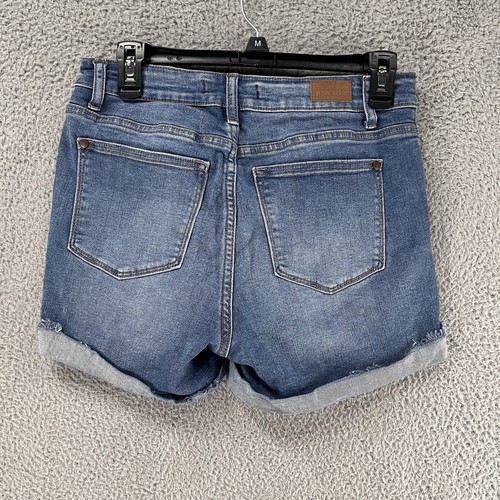 Judy Blue Denim Jean Shorts Size Medium Med Wash Mid Rise JB150038 I9 - Picture 2 of 7