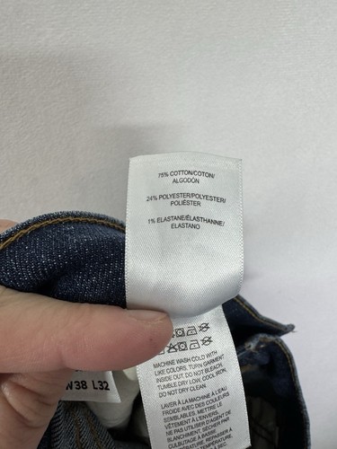 Lucky Brand 121 Slim Straight Jeans Mens 38x32 Blue Denim Dark Wash Stretch - Bild 6 von 10