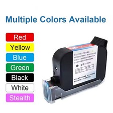 3pcs Ink Cartridge Replacement Red Fast Dry for 12.7mm Handheld Inkjet Printer