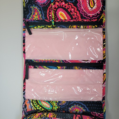 Vera Bradley Bolsa de Maquillaje Organizador de Viaje Colgante Crepúsculo Paisley - Imagen 5 de 8