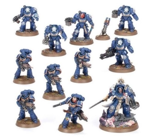 Juego de inicio de marines espaciales nuevo en el Sprue + hoja de transferencia Warhammer 40000 - Imagen 1 de 3
