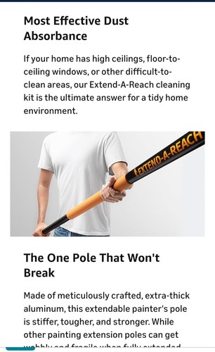 30 Fuß hohe Reichweite Staubwedel Kit mit 5-24 Fuß Verlängerungsstange // hoch 24 Fuß - Bild 10 von 17