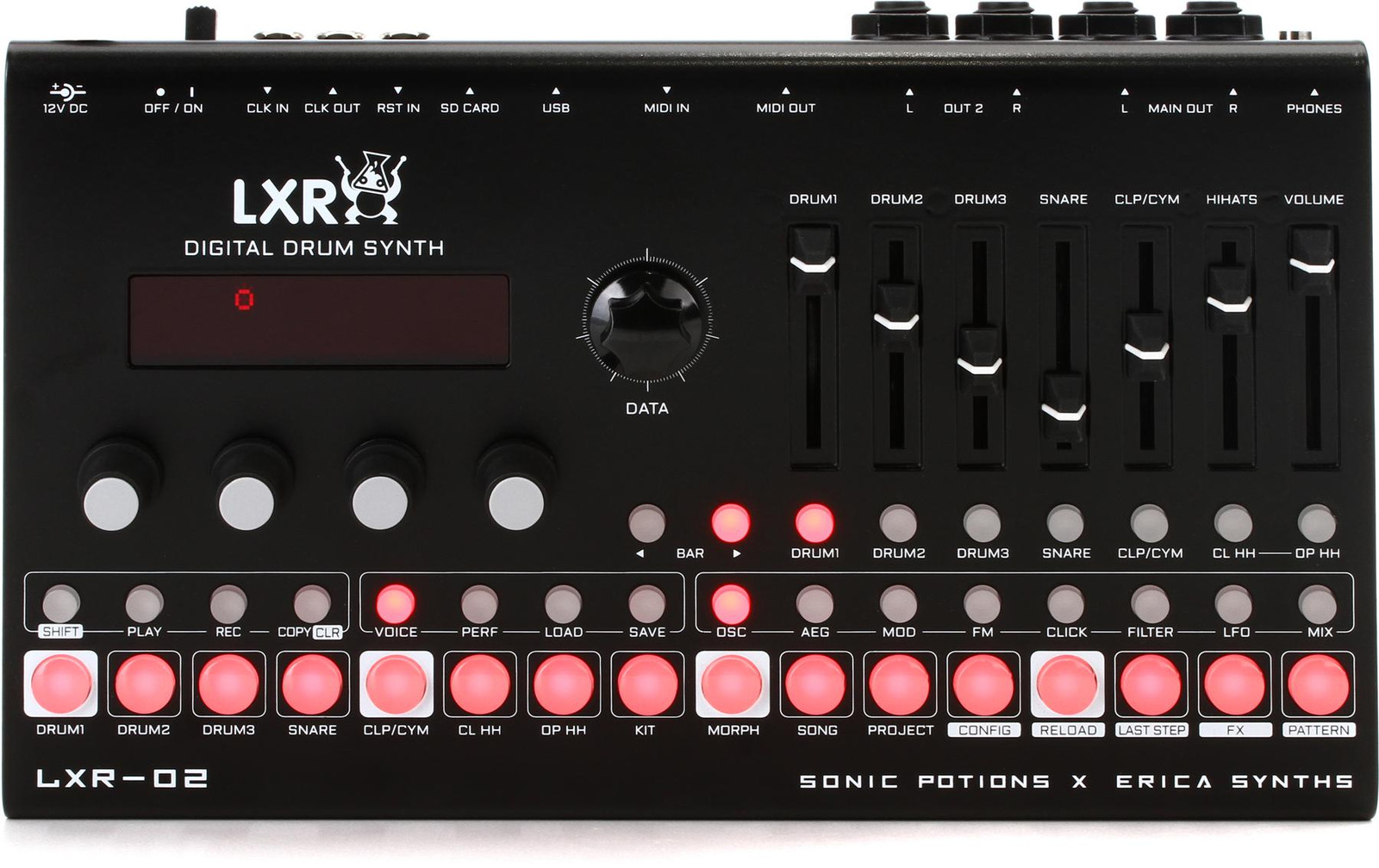 Набор настольных цифровых ударных синтезаторов Erica Synths LXR-02 (5 комплектов)