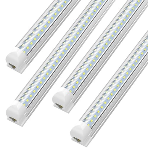 8FT 72W 9360LM Cool White High Output Linkable T8 Tube Fixtures, 8FT 4P 6000K - Picture 7 of 7