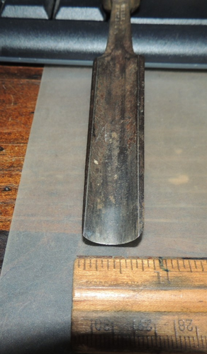11/16" W. Butcher Cast Steel Wood Working GOUGE Chisel, B Arrow Iron Cross Logo - Picture 9 of 23