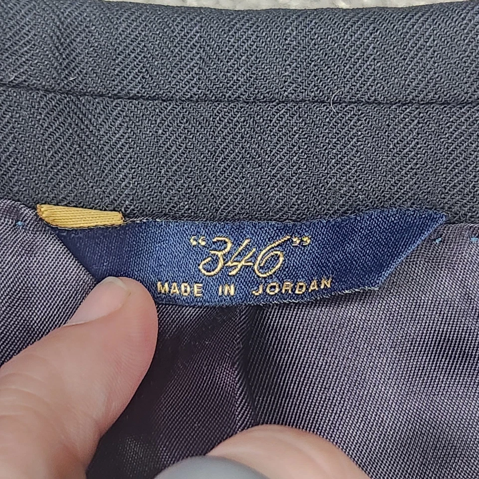 Brooks Brothers 346 Hombres 48L Lana Elastizada 2 Botones Chaqueta Pantalones Azul Marino Lujo Foto 4 de 4