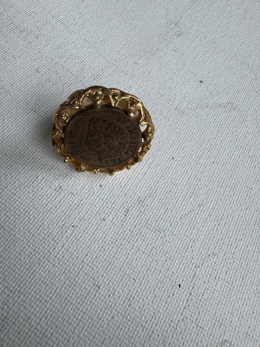 Vintage 1902 Indian Head Penny verstellbarer Ring - Bild 3 von 6