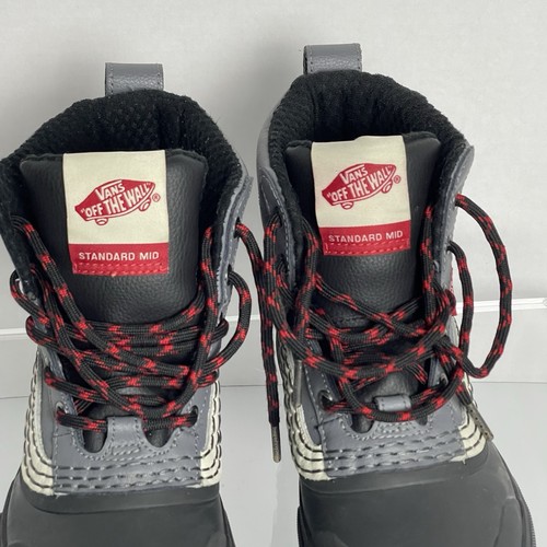 VANS Standard Mid MTE Size 5 Snow Boots Cole Navin Black GreReflective - Picture 11 of 18