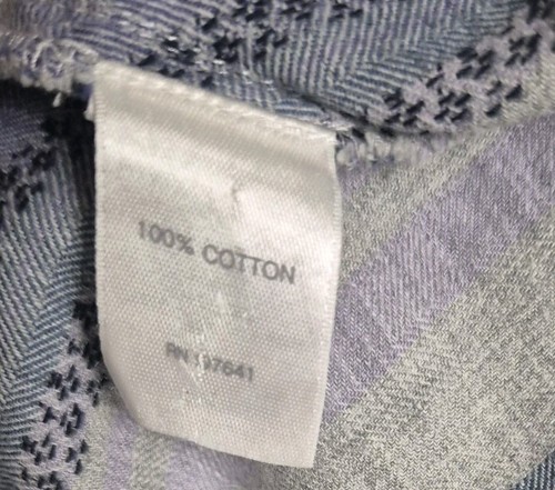 Camicetta tunica donna J.Jill righe bottoni davanti taglia M manica lunga grigio cotone - Foto 5 di 8