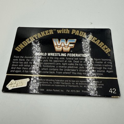1994 Action Packed Undertaker with Paul Bearer | eBay