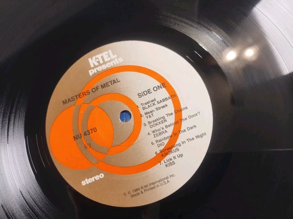 Masters Of Metal '84 MINT-1st press LP Dio Kiss Iron Maiden Van Halen Rush RARE - Image 4 of 4