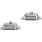  2 Stück Butter Aufbewahrungsplatte Bankett Butter Container