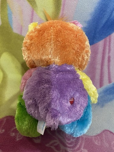 13" PLUSH FLUFFY FLOPPY WORK OF HEART ARTIST CARE BEAR RETRO COLLECTIBLE TOY - Picture 2 of 4