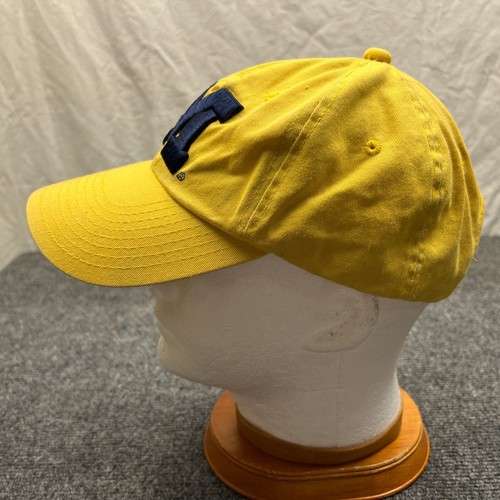 Starter University of Michigan Big Logo Cap Erwachsene verstellbar gelb Mütze - Bild 3 von 10