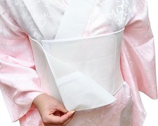 Suzuro Mesh Wide Short Magic Belt Kimono Dressing Accessory Breathable Fit White