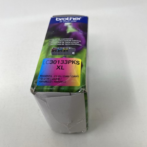 Cartuchos de tinta de color de alto rendimiento originales Brother LC30133PKS XL paquete de 3 caducidad 24/05 - Imagen 4 de 5