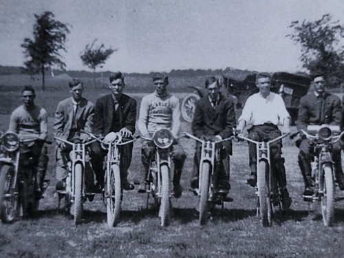 1913 PARK REGION MOTORCYCLE CLUB PANORAMIC PHOTO PRINT FERGUS FALLS MN WOW!! 54" - Picture 5 of 9