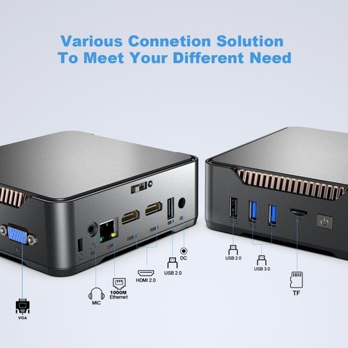 GK3Plus N100 8G+128G Enchufe EE. UU. 12º Intel Alderlake Doble HDMI+VGA Triple Pantalla 4 - Imagen 4 de 14
