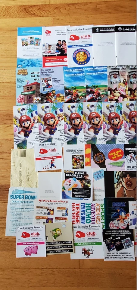 Nintendo Power NES SNES N64 GameCube Juego Promo Insertos Lote Pokemon Zelda Mario! Foto 2 de 4