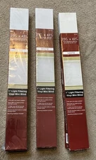 [3 Blinds]LIGHT FILTERING Vinyl MINI BLIND WHITE 23" X 42"