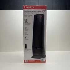 Lasko Oscillating Ceramic Heater High Output Digital Controls With Remote Black