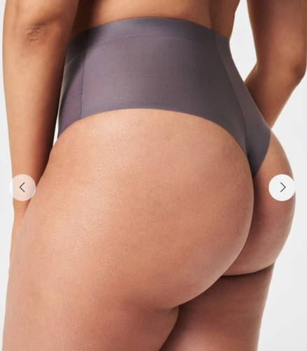 NWT SPANX Sheer Control Shaping Thong L Mythical Grey 40130R - Picture 3 of 6