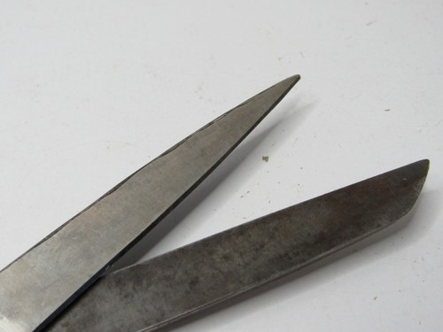 Vintage Hot Drop Forget Steel 511 C 8" Scissors Shears Black Handles Italy #SN-6 - Picture 5 of 7