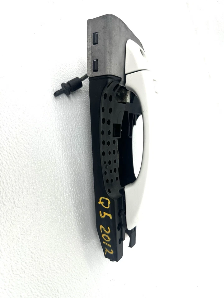 WHITE 2009-2014 AUDI Q5 8R FRONT LEFT DRIVER EXTERIOR DOOR HANDLE W/ BRACKET OEM - Изображение 4 из 4