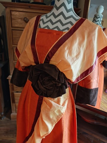 Ladies **EDWARDIAN LONG DRESS** 10-12 Victorian Costume Theatre Fancy Dress Gown - Picture 16 of 22