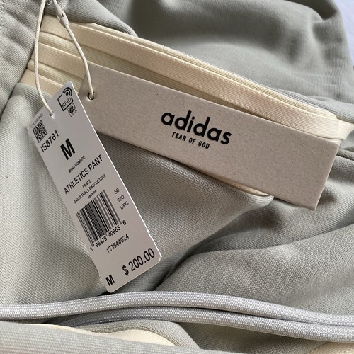 ADIDAS X FEAR OF GOD ATHLETICS Heavy Fleece Sweatpant IS8761 Medium M Cream Grey - Picture 4 of 11