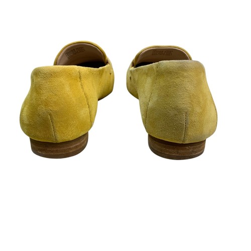 Antonio Melani Mustard Yellow Suede Slip-On Penny Loafers- Size 8M - Picture 5 of 8