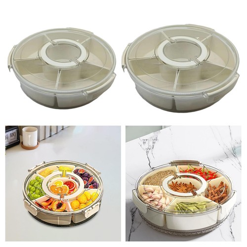 Dried Fruit Plate Food Storage Tray Storage Container Snack Dishes Appetizer - Picture 1 of 12