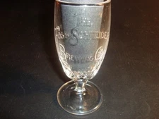 Circa 1900 Foss-Schneider Embossed Stemware Glass, Version #1, Cincinnati, Ohio
