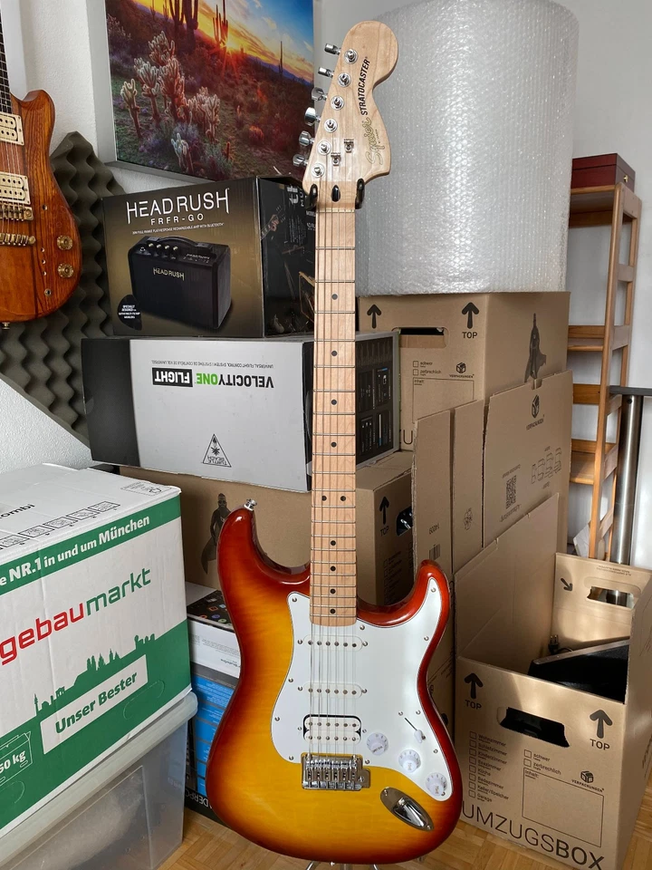 Squier Affinity Strat FM HSSSS Sienna Sunburst