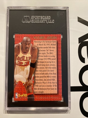 Michael Jordan SGC 8.5 Fleer Ultra Last Dance INSERT Chicago Bulls 1995 Man Cave - Picture 10 of 12