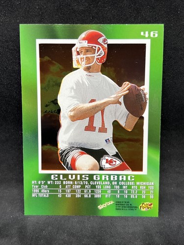 1997 SkyBox E-X2000 #46 Elvis Grbac - Picture 2 of 2