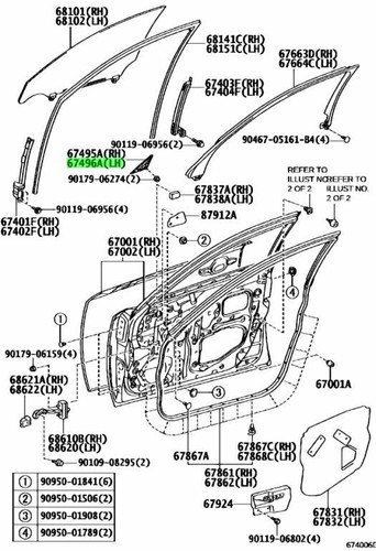 Lexus IS250/350/ISF left front and back door parts - Picture 4 of 20