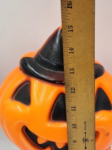 Vintage 1969 Empire Halloween Jack O Lantern Scarecrow Blow Mold 15" - Picture 14 of 14