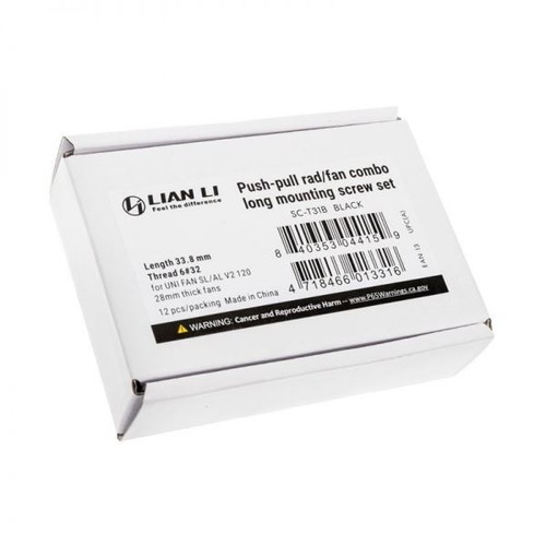 Lian Li SC-T31B fan screws - 12 pieces - Afbeelding 2 van 2