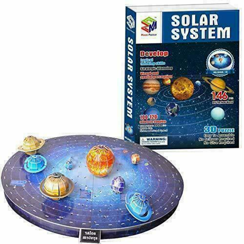 3D Solar System Jigsaw Puzzle Outer Space 3D Astronomy Planets Toy | Educational - Picture 1 of 1