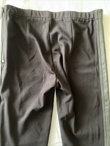 MARCIANO BY GUESS Elite Genuine Leather Mid Rise Leggings Jet Black Sz 0 Skinny - Picture 6 of 6
