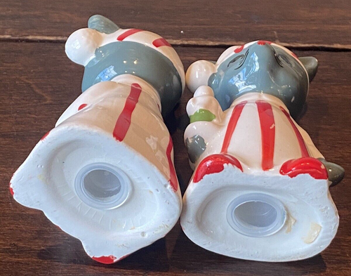 Inarco Christmas Mice  (2) Dressed In Stripped Red PJ's Salt & Pepper Shakers - Picture 5 of 9