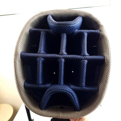 Nike Golf Cart Bag Blue/Black 14-Way Divider Rain Hood Cooler Pocket Pre-Owned - Picture 15 of 20