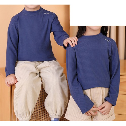 Kids,Boys Girls Underwear Soft T-Shirt Casual Tops Thermal Pullover Base Layer - Picture 12 of 44