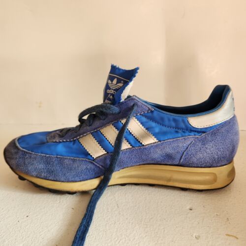 adidas Vintage TRX Trainer 70er/80er Jahre BLAU Damen 7 - Made in Jugoslawien - SELTEN! - Bild 3 von 16