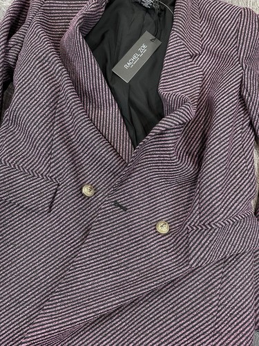 NWT RACHEL ZOE Women's Pink and Black Striped Blazer Jacket Size XS - Picture 12 of 21